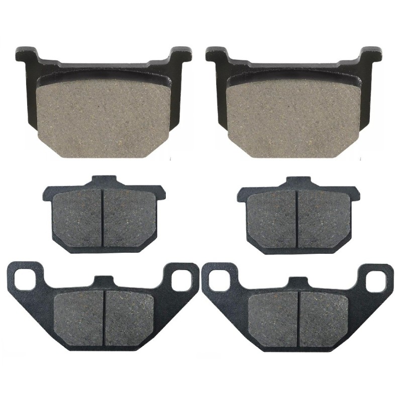 3 Kit plaquettes frein Kawasaki Z1000 R Eddie Lawson  Av Ga, Dr et Ar 127-037X2 -  - Raven 104-049