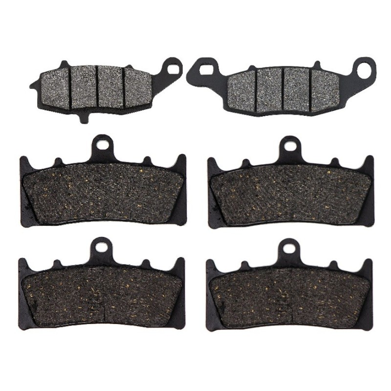 2 Kit plaquettes frein Kawasaki Vulcan 1500 Mean Streak  Av G, Av D et Ar 124-039X2 -  - Raven 104-052