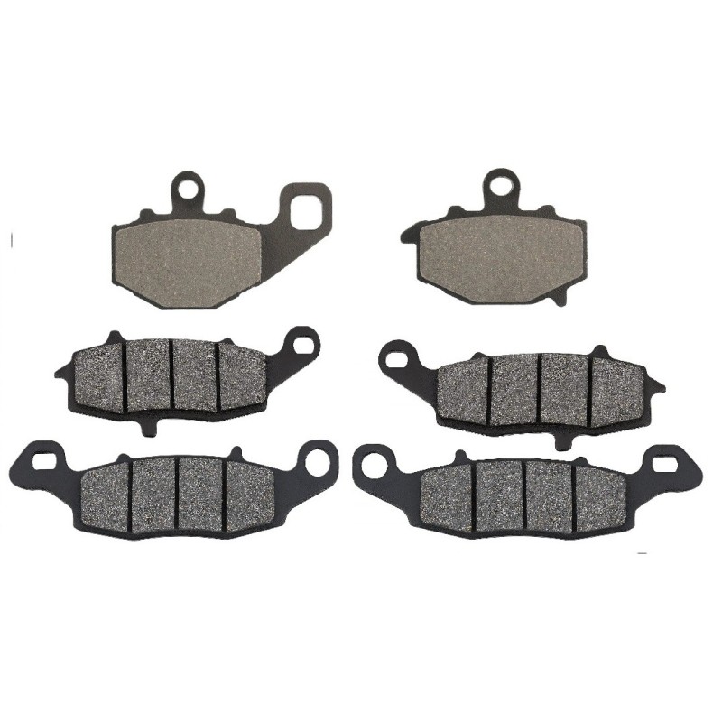 3 Kit plaquettes frein Kawasaki KLV 1000  Av Ga, Dr et Ar 021-104-124 -  - Raven 104-057