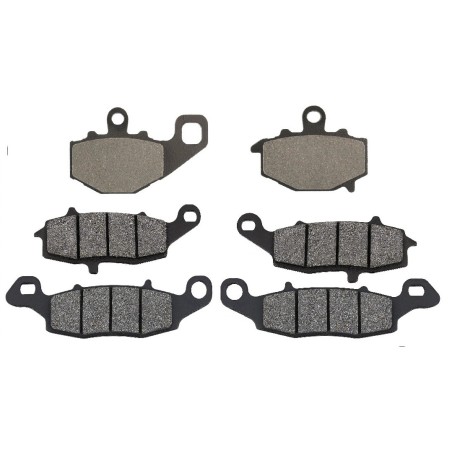 3 Kit plaquettes frein Kawasaki KLV 1000  Av Ga, Dr et Ar 021-104-124 -  - Raven 104-057