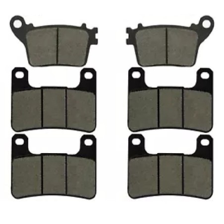 2 Kit plaquettes frein Kawasaki Ninja ZX-10R 1000  Av G, Av D et Ar 242-213X2 -  - Raven 104-068