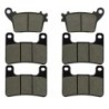 3 Kit plaquettes frein Kawasaki Ninja ZX-10R 1000  Av Ga, Dr et Ar 242-213X2 -  - Raven 104-068