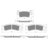 3 Kit plaquettes frein Kawasaki Teryx4 KRX 1000  Av Ga, Dr et Ar 411-412X2 -  - Raven 104-081