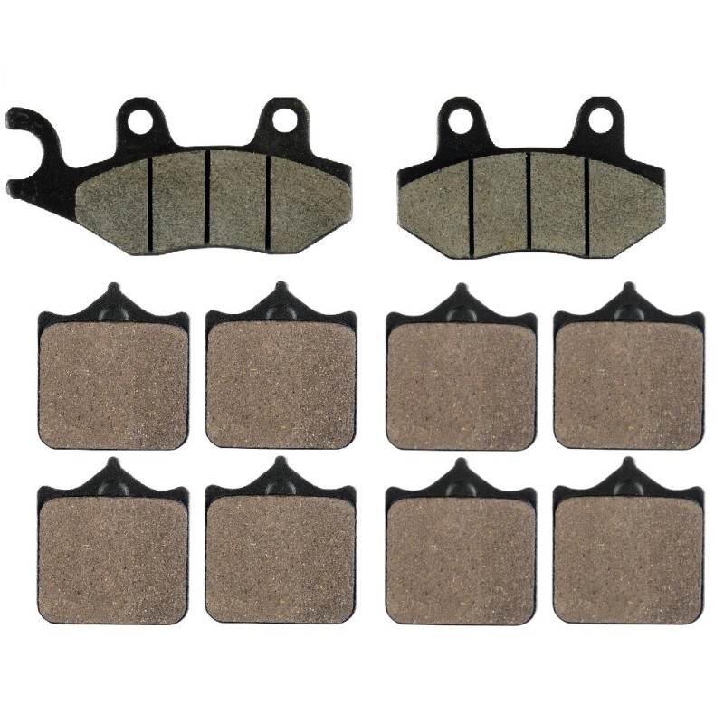 3 Kit plaquettes frein Triumph Speed Triple 1050  Av Ga, Dr et Ar 247-177X2 -  - Raven 104-106
