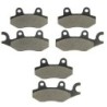 3 Kit plaquettes frein Yamaha XTZ 750 Super Tenere d Av Ga, Dr et Ar 002-009X2 -  - Raven 104-113