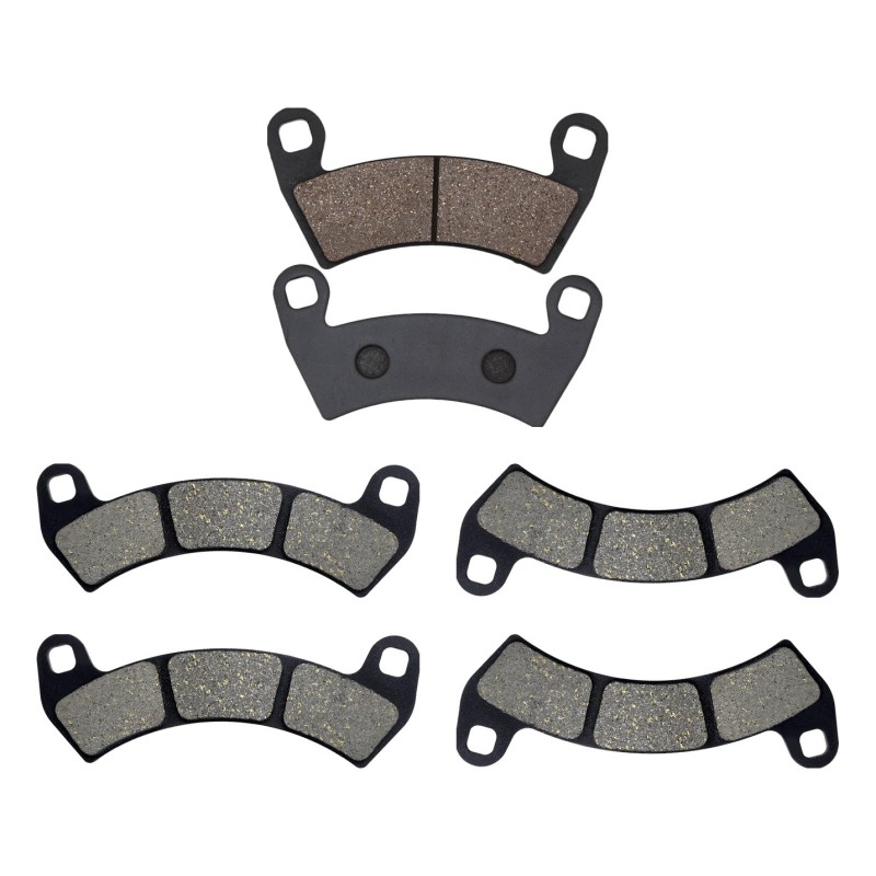 3 Kit plaquettes frein Polaris RZR XP toutes versions Av G, Av D et Ar 313-391X2 - EBC FA452R et FA680 - Raven 104-116
