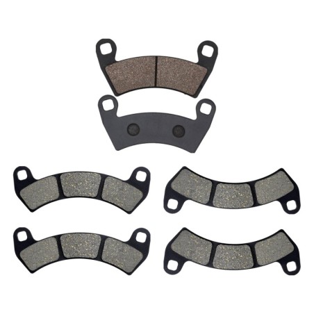 3 Kit plaquettes frein Polaris RZR XP toutes versions Av Ga, Dr et Ar 313-391X2 - EBC FA452R et FA680 - Raven 104-116
