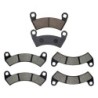 3 Kit plaquettes frein Polaris RZR XP toutes versions Av G, Av D et Ar 313-391X2 - EBC FA452R et FA680 - Raven 104-116