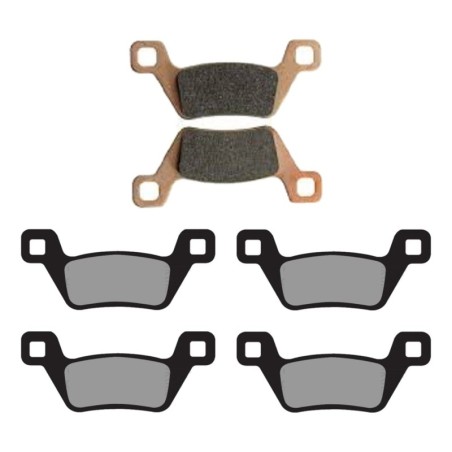 3 Kit plaquettes frein Kymco MXU 550 i 4x4 LOF Av G, Av D et Ar 314-316X2 - EBC FA600/2 et FA600TT - Raven 104-117