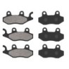 3 Kit plaquettes frein Can-am Commander 800 XT DPS R STD EFI XT Av G, Av D et Ar 009-002-002 - EBC FA165 et FA135 - Raven 104-12