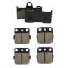 3 Kit plaquettes frein Yamaha Grizzly 660  Av Ga, Dr et Ar 281-007X2 - EBC FA344 et FA84 - Raven 104-129