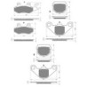 3 Kit plaquettes frein Aeon Crossland 350 RX Av Ga, Dr et Ar 009-047X2 - EBC FA165 et FA83 - Raven 104-131