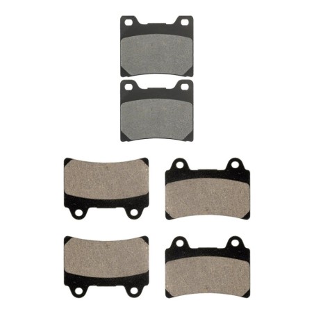 3 Kit plaquettes frein Yamaha TDM 850  Av Ga, Dr et Ar 015-073X2 - EBC FA88 et FA123 - Raven 104-141