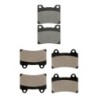 3 Kit plaquettes frein Yamaha TRX 850  Av Ga, Dr et Ar 015-073X2 - EBC FA88 et FA123 - Raven 104-141