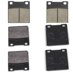 3 Kit plaquettes frein Suzuki RG 250 Gamma  Av G, Av D et Ar 016-172X2 - EBC FA63 et FA102 - Raven 104-149