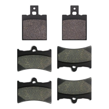 3 Kit plaquettes frein Gilera Nordwest 600  Av Ga, Dr et Ar 038-019X2 - EBC FA47 et FA126 - Raven 104-150