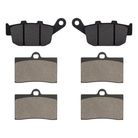 3 Kit plaquettes frein Moto-guzzi Quota 1000  Av Ga, Dr et Ar 020-064X2 - EBC FA140 et FA95 - Raven 104-152
