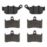 3 Kit plaquettes frein Honda CB 250 Hornet  Av G, Av D et Ar 020-069X2 - EBC FA140 et FA187 - Raven 104-153