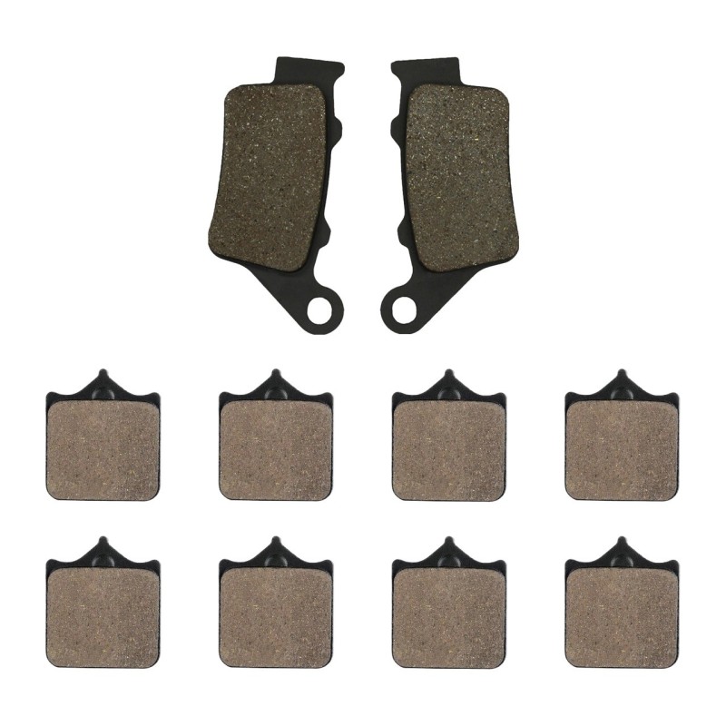 3 Kit plaquettes frein Ktm SuperDuke 990  Av G, Av D et Ar 023-177X2 - EBC FA208, 213 et FA322/4HH - Raven 104-164