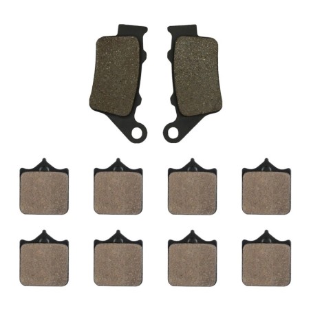 3 Kit plaquettes frein Ktm SuperDuke 990  Av Ga, Dr et Ar 023-177X2 - EBC FA208, 213 et FA322/4HH - Raven 104-164