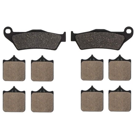 3 Kit plaquettes frein Ktm SuperMoto 950 R Av G, Av D et Ar 031-177X2 - EBC FA181 et FA322/4HH - Raven 104-171