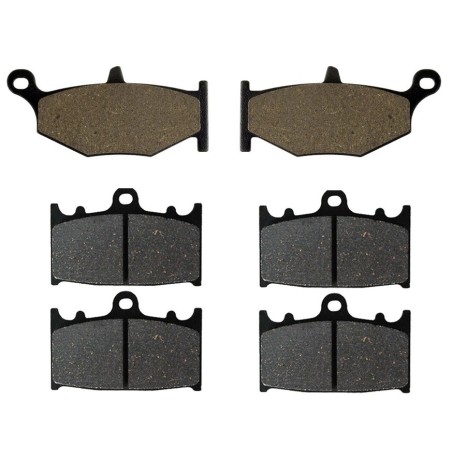 3 Kit plaquettes frein Suzuki GSR 400  Av Ga, Dr et Ar 241-032X2 - EBC FA419 et FA158 - Raven 104-172