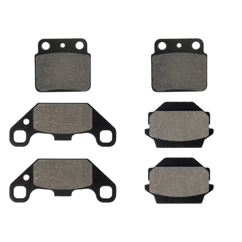 3 Kit plaquettes frein Suzuki LT-R 500 QuadRacer  Av Ga, Dr et Ar 092-091X2 - EBC FA137 et FA128 - Raven 104-190