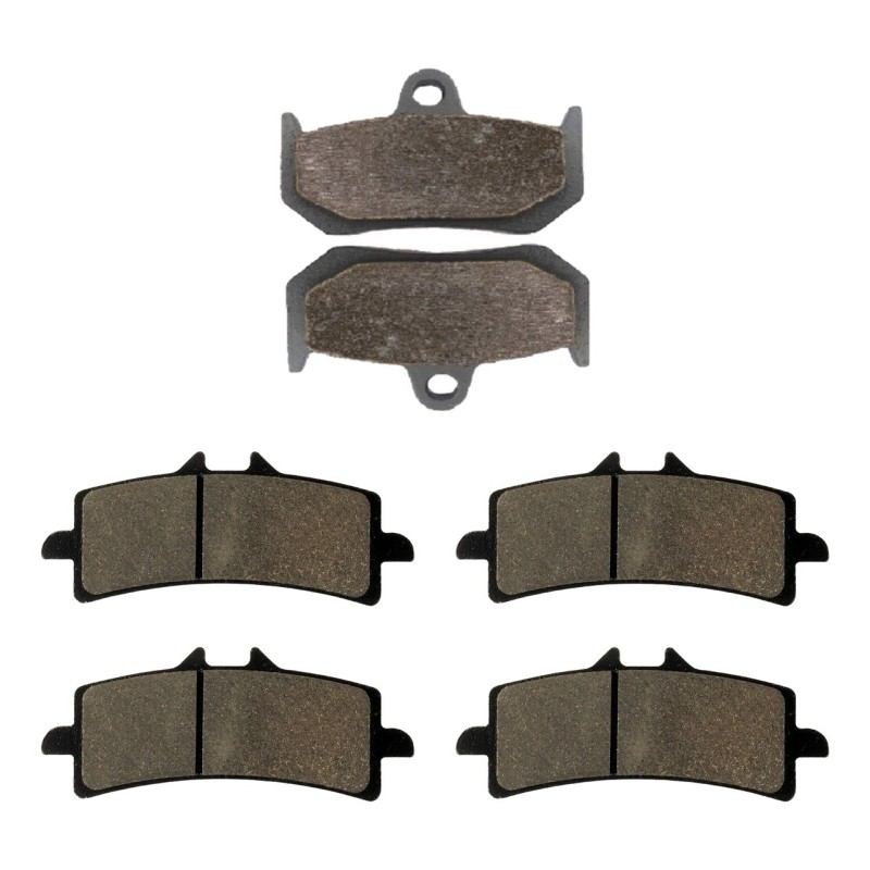 3 Kit plaquettes frein Mv-agusta Frecce Tricolori 998  Av Ga, Dr et Ar 235-258X2 - EBC FA320 et FA447HH - Raven 104-220