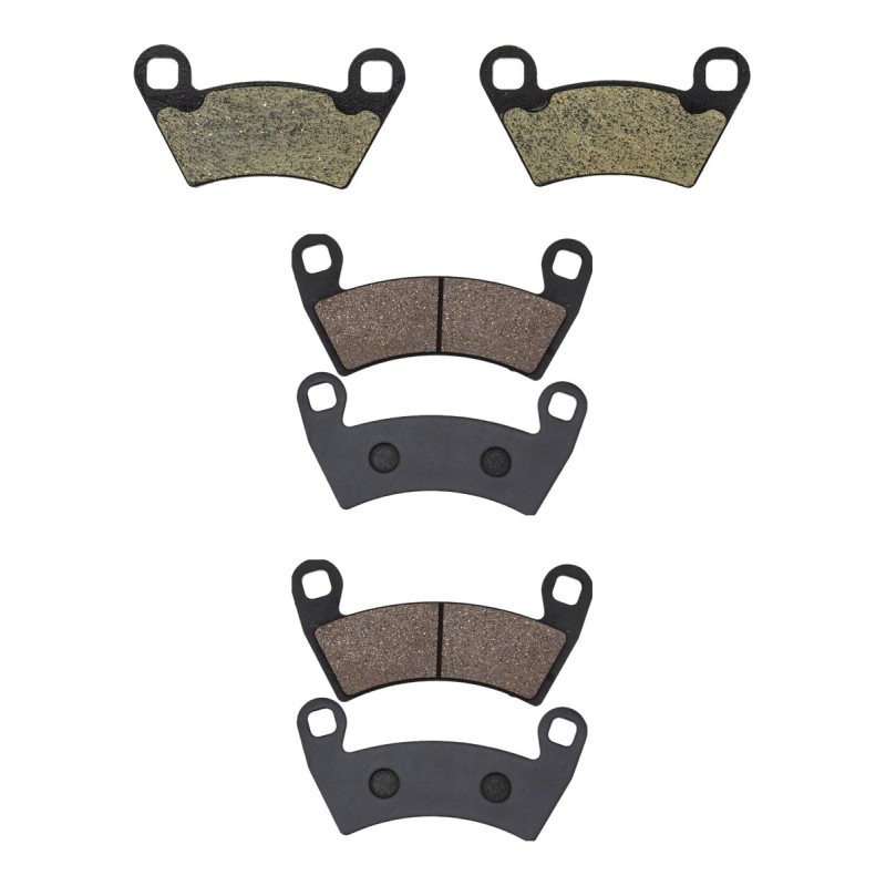 3 Kit plaquettes frein Polaris ACE 900 EPS Av Ga, Dr et Ar 312-313X2 - EBC FA354R et FA452R - Raven 104-233