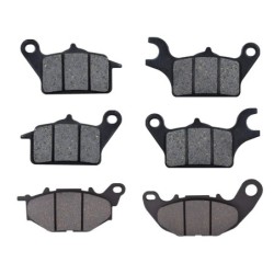 3 Kit plaquettes frein Yamaha Tricity 300  Av G, Av D et Ar Nc -  - Raven 104-256