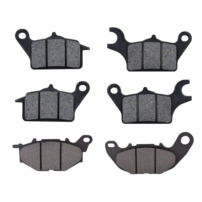 3 Kit plaquettes frein Yamaha Tricity 300  Av G, Av D et Ar Nc -  - Raven 104-256