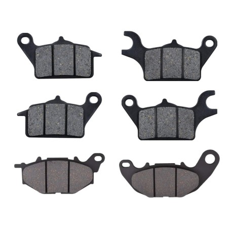 3 Kit plaquettes frein Yamaha Tricity 300  Av G, Av D et Ar Nc -  - Raven 104-256