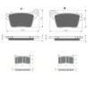 3 Kit plaquettes frein Honda CBR 1000 RR  Av Ga, Dr ou Ar 242-386X2 -  - Raven 104-269