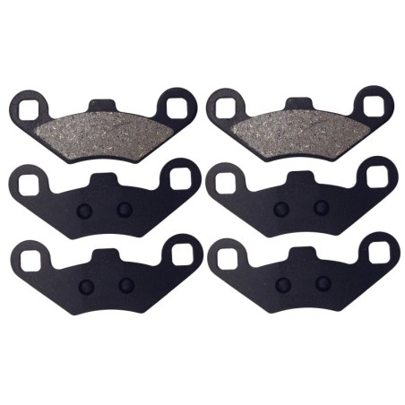 3 Kit plaquettes frein Peugeot Metropolis 400 T T-RS blue line Av G, Av D et Ar Nc - EBC SFA650 - Raven 102-280