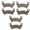 3 Kit plaquettes frein Polaris Ranger 800 6x6 efi crew Av G, Av D et Ar 1911085 - EBC FA452R - Raven 102-313
