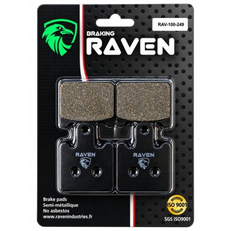 Plaquettes de frein Kawasaki ZX 1400 ABS Av Ga ou Av Dr 43082-0104 - EBC FA417/4HH - Raven 100-249