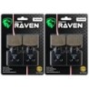 2 Kit plaquettes frein Kawasaki ZX-6R 600  Av Ga et Av Dr Nc - EBC FA417/4HH - Raven 101-249