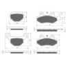 2 Kit plaquettes frein Keeway Speed 125  Av et Ar Nc -  - Raven 103-286