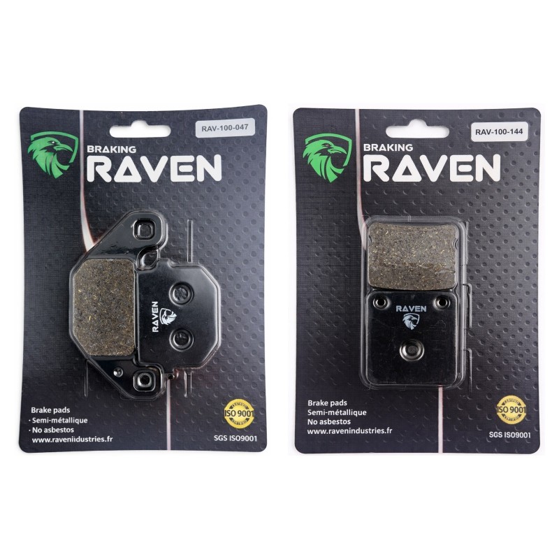 2 Kit plaquettes frein Keeway Dragon 250  Av et Ar Nc -  - Raven 103-288