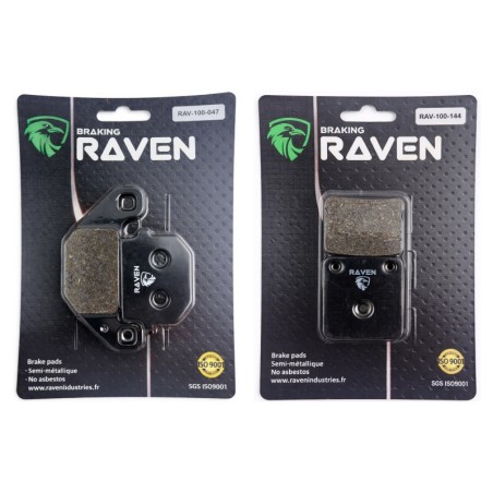 2 Kit plaquettes frein Keeway Dragon 250  Av et Ar Nc -  - Raven 103-288