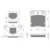 2 Kit plaquettes frein Keeway Dragon 250  Av et Ar Nc -  - Raven 103-288