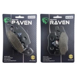 2 Kit plaquettes frein Suzuki DR 800 Big  Av et Ar 013-088 -  - Raven 103-289