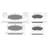 2 Kit plaquettes frein Suzuki DR 800 Big  Av et Ar 013-088 -  - Raven 103-289