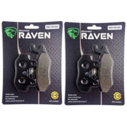 2 Kit plaquettes frein Keeway Silverblade 125  Av et Ar 332X2 -  - Raven 101-332