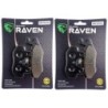 2 Kit plaquettes frein Keeway Silverblade 125  Av et Ar 332X2 -  - Raven 101-332