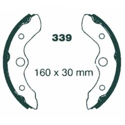 Machoire de frein Honda TRX 200 FourTrax  Av Ga ou Av Dr 06450-VM0-405 - EBC H339 - Raven 110-339
