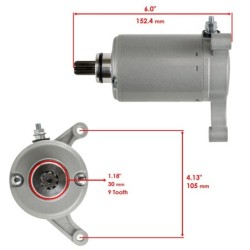 Démarreur Quads Yamaha YFM Big Bear 350  2HR-81800-51-00 - Raven Industries RAV-160-001