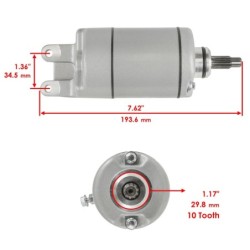 Démarreur Quads Honda TRX 300 Fourtrax  31200-HM3-671 ou 670 - Raven Industries RAV-160-012