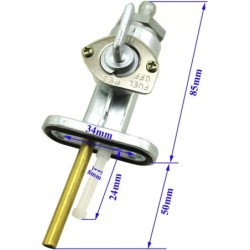 Robinet d'essence Motos Yamaha XT 500  438-24500-00-00 - Raven Industries RAV-450-008
