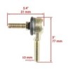 Paire de rotules de direction Quads Yamaha Badger 80 yfm Nc - Raven Industries RAV-540-100